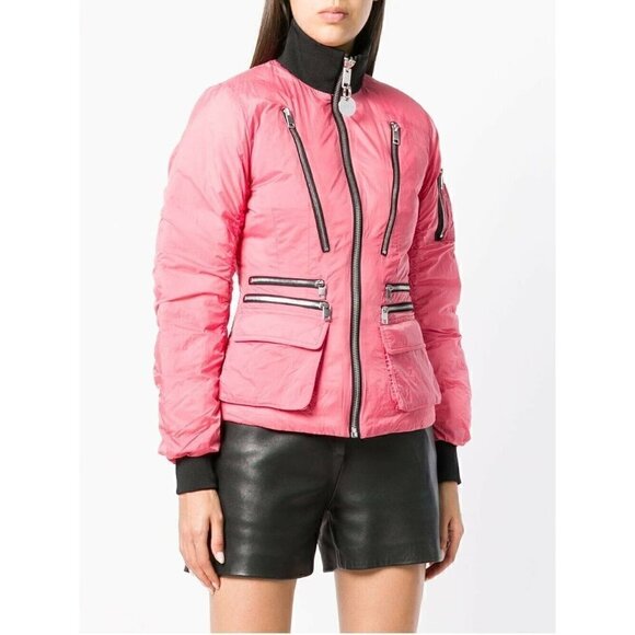 Diesel Jackets & Blazers - Diesel W-BLANKYT GIACCA Pink Nylon Puffer Jacket S